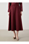 A-Line Skirt with Elastic Waist - 2