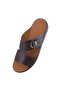 A E T Handmade Arabic Sandals For Men | Comfortable Outdoor Mens Slippers | Genuine PU Leather - 3