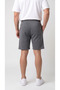 Men's Smoked Color Shorts with Pockets, Zippered Back Pocket, Ribbed Front, Full Fit - 3