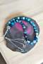 Blue Agate Prayer Beads 33-Piece Prayer Beads Agate Stone Prayer Beads Certified Special Mdf Box 10mm Large Size