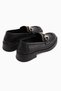 Adelia Genuine Leather Black Suede Buckle Loafer Women's Casual Shoes - 6