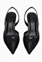 Cathe Black Pointed Toe Women's Heeled Shoes - 6