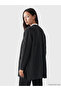 Alita City Lcw Everyday Anthracite Knitwear Plain Midi Women's Cardigan with a Difference - 4