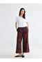 Nevavm Women's Patterned Trousers with Elastic Waist
