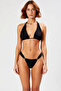 Women's Bikini Set Triangle Covered Halter Neck Sleeveless Low Waist Without Underwire with Accessories Regular Fit - 4
