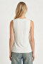 2-Pack Sleeveless Viscose Blouse Lrn0010 Khaki Ecru - 4