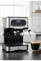 Espresso Coffee Machine - 20 Bar ULKA Italy Pump, 1.5L, Chrome Black with Dual-Stainless Steel ME-ECM2022 - 5