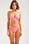 Women's Bikini Set Tie-Up Triangle Cap Without Underwire Regular Fit Normal Waist Knitted Glittery Woven Sleeveless - 4