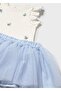 Bluz Tulle Skirt Set for Ages 1-4 - Blue - 3