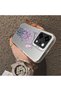 Oppo Reno 14 Pro 5g Compatible Silicone Edge Hard Back Anti-Fall Phone Case with Floral Pattern - 4