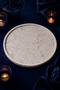 Marble Patterned Round Presentation Tray 28 cm Concrete Decorative Plate Presentation Plate - 3