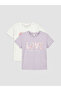 I Zero Roba Yaka Printed Girl's T-Shirt 2-Pack from Freezen Store