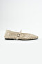 Madsen Knitted Patterned Mary Jane Flats – Comfortable Sole Summer Women's Shoes - 3