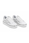 White Women's Daily Thick Sole Sneaker Shoes