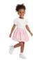 Girl's Butterfly Detailed Blouse and Balloon Skirt 2-Piece Set 2-5 Years Old