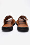 Men's Double Strap Slippers Real Leather Dc 1602 Suede Taba - 6