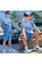 Boy Style Embroidered Shorts and Hat Men's Set