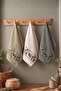 3-Piece Kitchen Towel Set 30X50 cm |   100% Cotton Hand Towel, Drying Cloth |   Dowry Chest