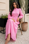 Fisto Skirt Set A7019 Pink - 4