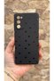 Samsung Galaxy S20 Fe Compatible Mini Black Heart Patterned Silicone Shock Absorbing Classic Protected Rubber Case - 2