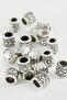 Gldisptm Flower Patterned Tesbih Ara Atı 50 (172441) Gram-Silver Color