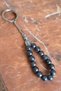 Gray Magma Stone Keychain Natural Rosary Model Natural Stone Steel Material Natural Stone - 3