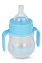 Baby Soft Wide Mouth Feeding Bottle with Handle 150 ml - Blue - 3