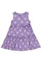 Daisy Patterned Dress for 6-9 Years - Lilac