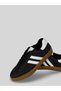 Kelva Women's Soft Leather Double Striped Lace-Up Round Toe Rubber Sole White Tongue Detailed Sneaker Sports Shoes 1 cm - 3