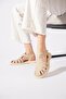 Yerus Caged Troc Women's Sandals Beige Suede - 3