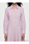 Plaid A-Line Mini Shirt Dress - 2