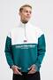 Men's Yoke Detail Sweatshirt Oil Green-Ecru