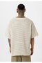 Striped Oversize Knitwear T-Shirt - 5