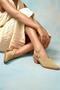 Y654322202 Beige Genuine Leather Suede Thick Low Heeled Western Shoes