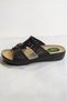 2713 Orthopedic Sole Comfortable Fit Black Women's Slippers - Light Comfortable Gel Sole Anatomical Slippers - 2