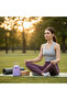 Elegant Purple Stainless Steel Vacuum Bottle with Strong Portable Handle 1000 ml - 3