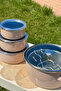 Fried Food and Storage Set |   Earth |   3-Piece Storage Container Set |   Leak-Proof Lid |   22 cm Enamel Frying Pan - 3