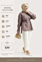 6508 - Stylish Comfortable Tie-Dye Detailed Woven Soft Poplin Fabric Women's Peach Shirt - 3