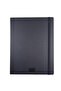 دفتر ملاحظات مقاس 19*25 سم، 192 صفحة، ذو حواف مربعة وملونة باللون الأسود - 2