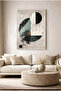 Dark Green and Black Geometric Circular Shaped Glass Tabletop White Metal Framed Home Business and School Table - 2