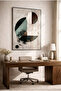 Dark Green and Black Geometric Circular Shaped Glass Table Black Metal Framed Home Business and School Table - 3