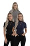 Women's 3-Piece Viscose Body Half Turtleneck Half Sleeve