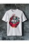 Savasci Armor Red Printed Oversize T-Shirt