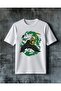 Ninja Boebek Savasc Printed Oversize T-Shirt