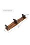 Wall-Mounted Retractable Folding X-Type Wooden Clothes Drying Rack [Brown] - 4