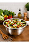 Professional Baking Prep Bowl – Stainless Steel Bakery Style Deep Mixing Basin Bowl - 2
