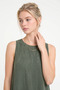 Crew Neck Sleeveless Relaxed Fit Maxi Dress - 4