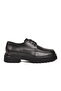 Black Genuine Leather Men's Casual Shoes - 2