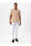 Polo neck knitted short sleeve men's shirt - 2