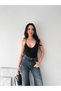 Women's V-Neck Lace Detailed Strappy Tank Top - 4